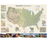 National Parks of the United States Map [Tubed] - Reference Maps: Wall Maps History & Nature (National Geographic Reference Map)