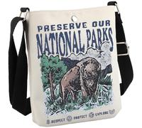 National Parks Outdoor Camping Hiking Lover Gift Wildlife Conservation Gift Preserve Our National Parks Crossbody Bag, National Parks Cb