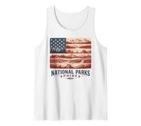 National Parks Pride Vintage Outdoor Adventure Design Tank Top