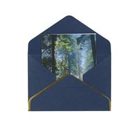 National Parks Sunshine Trees Print Pearl Greeting Cards With Envelopes, Thank You, Birthday, Anniversary & Holiday Cards Set