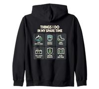 National Parks Things I Do In My Spare Time Nature Lover Zip Hoodie