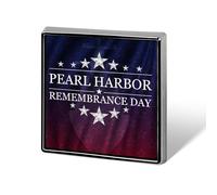 National Pearl Harbor Remembrance Day Pins Square Badge Lapel Pin Enamel Buttons Party Decorations