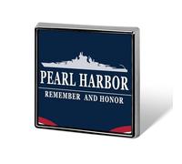 National Pearl Harbor Remembrance Day Pins Square Badge Lapel Pin Enamel Buttons Party Decorations