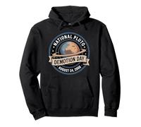 National Pluto Demotion Day Vintage Space Nerd Funny Pullover Hoodie