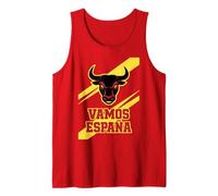 National Pride Spain Cheer Country Flag Spirit Game Day Fan Tank Top