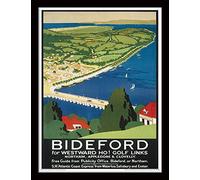 National Railway Museum Bideford Framed 30 x 40cm Print, MDF, Multi-Colour, 42 x 32 x 2.4 cm