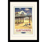 National Railway Museum "Cleethorpes (1)" Mounted and Framed Print, Multi-Colour, 30 x 40 cm