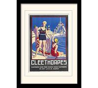 National Railway Museum Cleethorpes (2) Mounted & Framed 30 x 40cm Print, MDF, Multi-Colour, 42 x 32 x 2.4 cm