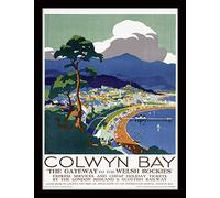 National Railway Museum "Colwyn Bay Framed Print, Multi-Colour, 30 x 40 cm