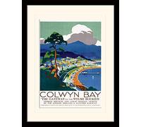 National Railway Museum "Colwyn Bay Mounted and Framed Print, Multi-Colour, 30 x 40 cm