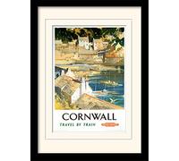 National Railway Museum Cornwall (15) Mounted & Framed 30 x 40cm Print, MDF, Multi-Colour, 42 x 32 x 2.4 cm