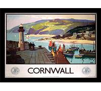 National Railway Museum "Cornwall (2)" Framed Print, Multi-Colour, 30 x 40 cm