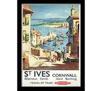 National Railway Museum Cornwall (8) Framed 30 x 40cm Print, MDF, Multi-Colour, 42 x 32 x 2.4 cm