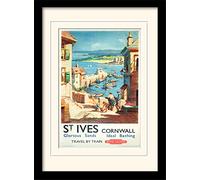 National Railway Museum "Cornwall (8)" Mounted and Framed Print, Multi-Colour, 30 x 40 cm