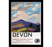 National Railway Museum "Devon (2)" Framed Print, Multi-Colour, 30 x 40 cm