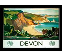 National Railway Museum Devon (3) Framed 30 x 40cm Print, MDF, Multi-Colour, 42 x 32 x 2.4 cm