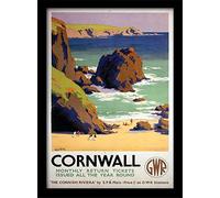 National Railway Museum FP10139P-PL Cornwall (5) Framed 30 x 40cm Print, MDF, Multi-Colour, 42 x 32 x 2.4 cm