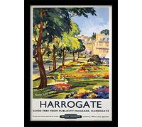 National Railway Museum "Harrogate (1)" Framed Print, Multi-Colour, 30 x 40 cm