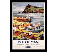 National Railway Museum "Isle of Man (1)" Framed Print, Multi-Colour, 30 x 40 cm
