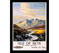 National Railway Museum Isle of Skye (1) Framed 30 x 40cm Print, MDF, Multi-Colour, 42 x 32 x 2.4 cm