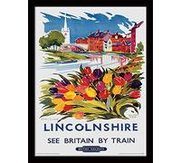 National Railway Museum Lincolnshire Tulips By Kenneth Steel Framed Print 30 x 40 cm