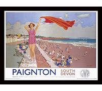 National Railway Museum "Paignton Framed Print, Multi-Colour, 30 x 40 cm