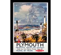 National Railway Museum "Plymouth (1)" Framed Print, Multi-Colour, 30 x 40 cm
