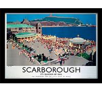 National Railway Museum Scarborough (3) Framed 30 x 40cm Print, MDF, Multi-Colour, 42 x 32 x 2.4 cm