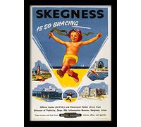 National Railway Museum "Skegness (1)" Framed Print, Multi-Colour, 30 x 40 cm