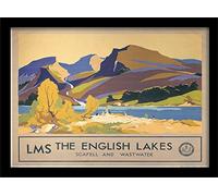 National Railway Museum "The English Lakes (2)" Framed Print, Multi-Colour, 30 x 40 cm