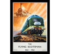 National Railway Museum The Flying Scotsman (1) Framed 30 x 40cm Print, MDF, Multi-Colour, 42 x 32 x 2.4 cm