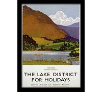 National Railway Museum "The Lake District (2)" Framed Print, Multi-Colour, 30 x 40 cm