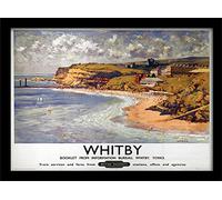 National Railway Museum Whitby (2) Framed 30 x 40cm Print, MDF, Multi-Colour, 42 x 32 x 2.4 cm