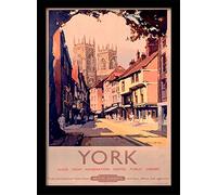 National Railway Museum York (1) Framed 30 x 40cm Print, MDF, Multi-Colour, 42 x 32 x 2.4 cm