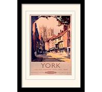 National Railway Museum York (1) Mounted & Framed 30 x 40cm Print, MDF, Multi-Colour, 42 x 32 x 2.4 cm