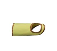 National Safety Apparel S04KV019X4 Double-Layer Kevlar Twill Wristlet with Thumbhole, 4" x 9", Medium, Yellow