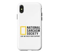 National Sarcasm Society Funny Sarcastic Humor Pun Joke Case for iPhone X/XS