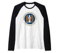 National Security Agency NSA Military Intelligence Spy Eagle Raglan Baseball Tee