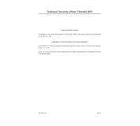 National Security (State Threats) Bill [as brought from the Commons] (House of Lords) HLB 35