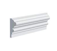 National Skirting Dado Rail Mdf Wall Moulding - 57mm X 4200mm X 18mm X Primed