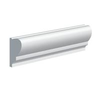 National Skirting Picture Rail Mdf Wall Moulding - 45mm X 4200mm X 18mm X Primed