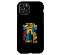 National Skyscraper Day Sept 3 Comic Retro City Skyline Case for iPhone 11 Pro