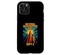 National Skyscraper Day Sept 3 Comic Retro City Skyline Case for iPhone 11 Pro