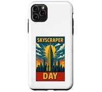 National Skyscraper Day Sept 3 Comic Retro City Skyline Case for iPhone 11 Pro Max