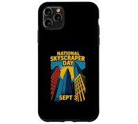 National Skyscraper Day Sept 3 Comic Retro City Skyline Case for iPhone 11 Pro Max