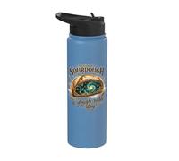 National Sourdough Bread Day A-Dough-Rable Cosmic Stainless Steel Insulated Water Bottle