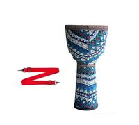 National Style 8.5/10.5 Inch African Drum Goatskin Drumhead Portable, Percussion Djembe Drum for Adults Darbuka Drum Concert(8.5 inches,Blue)