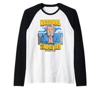 National Sunday Day October 18th Raglan Baseball Tee