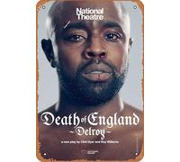 National Theatre at Home: Death of England: Delroy Movie Poster Retro Metal Tin Sign Wall Home Wall Art Metal Tin Sign,cave,bar,Club, Metal Tin Sign 8x12 Inches