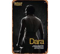 National Theatre Live: Dara Film Movie Poster Retro Metal Tin Sign Wall Home Wall Art Metal Tin Sign,cave,bar,Club, Metal Tin Sign 8x12 Inches